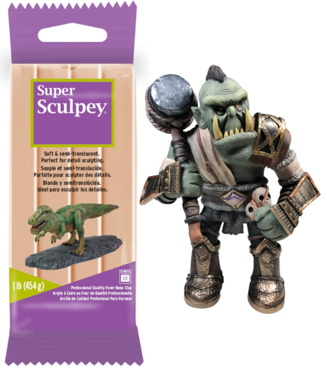 חימר אפייה רך לפיסול Super Sculpey – Original