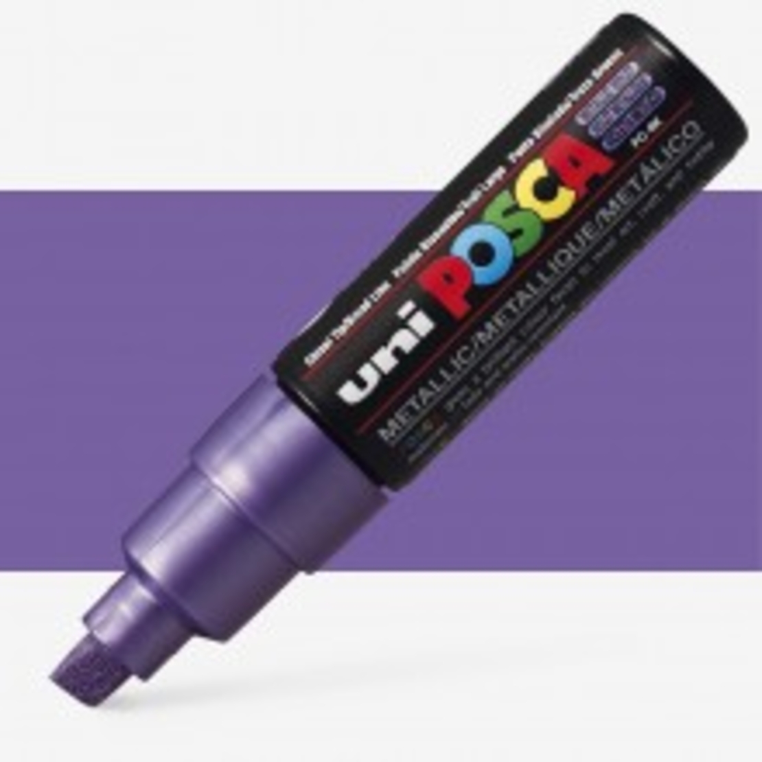 טוש פוסקה לציור-8מ''מ POSCA K8- סגול מטאלי