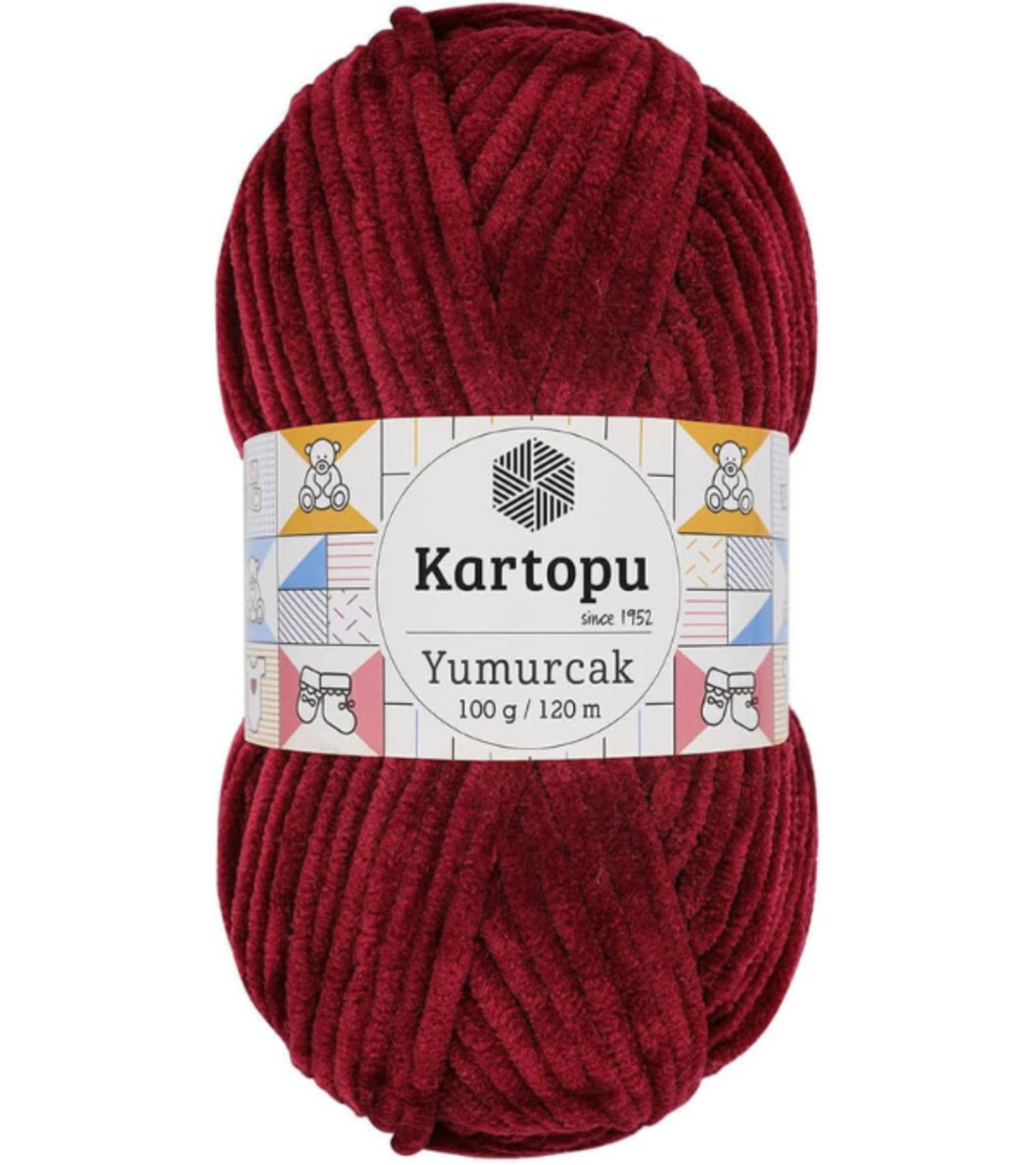 חוט קטיפה Kartopu Yumurcak - בורדו