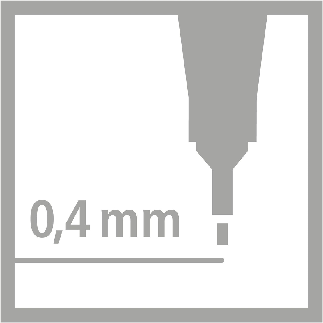 סט עטי פיינליינר מארז 10 יחידות Stabilo Point 88