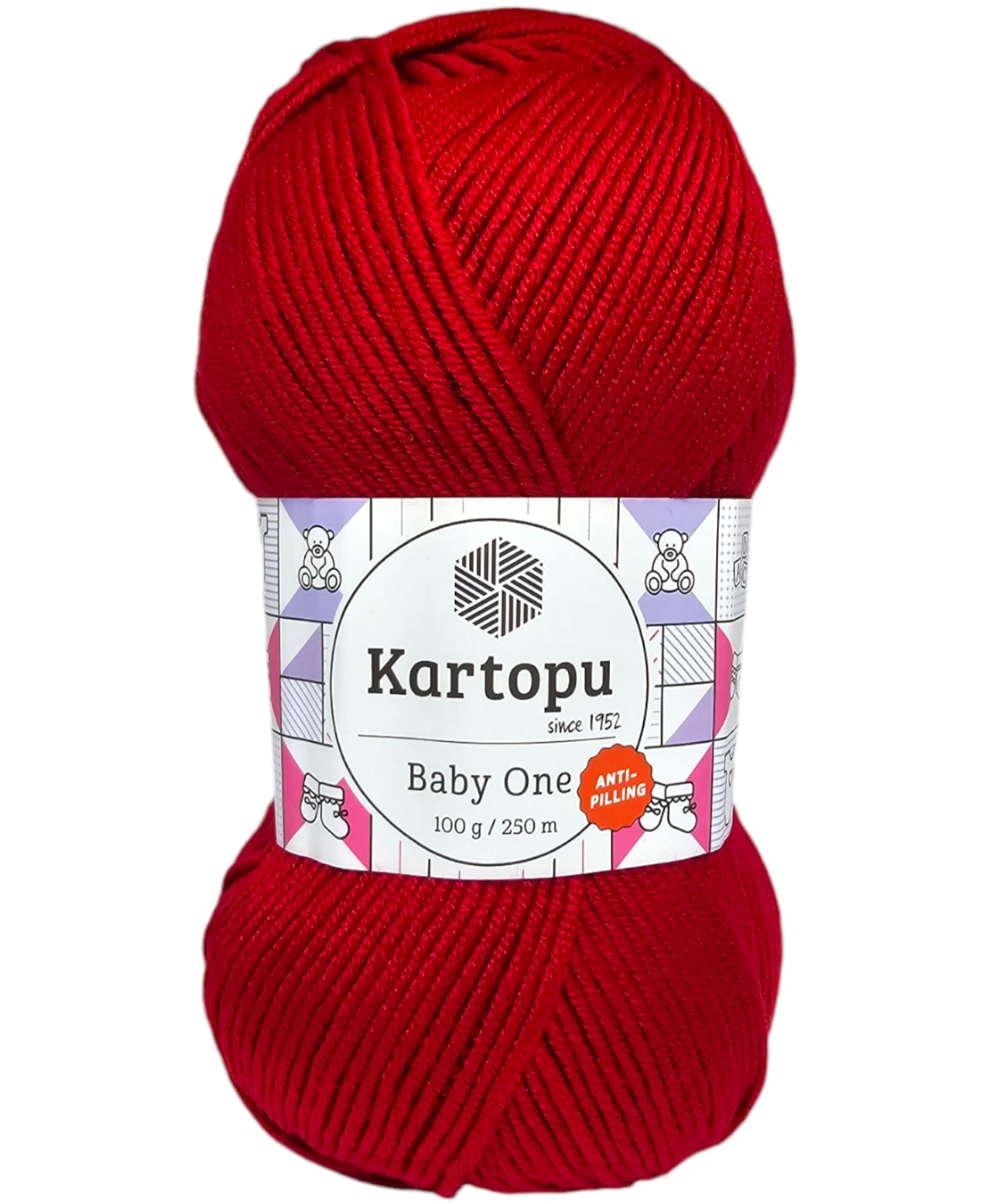 צמר בייבי KARTOPU BABY ONE-אדום חמרה