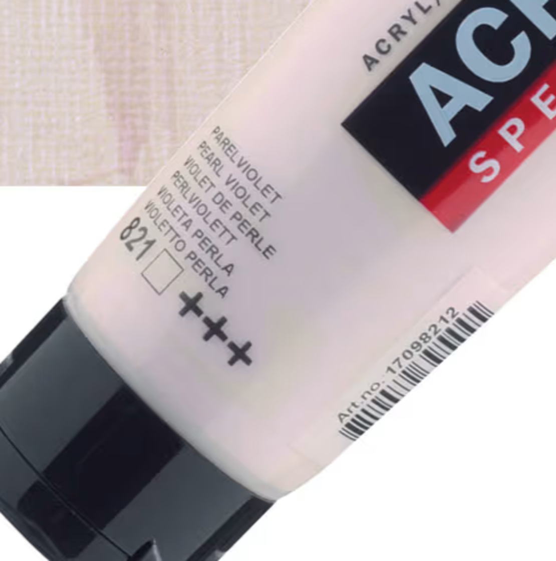 צבע אקריליק אמסטרדם מסדרת Specialties – גוון פנינה סגול (Pearl Violet 821)