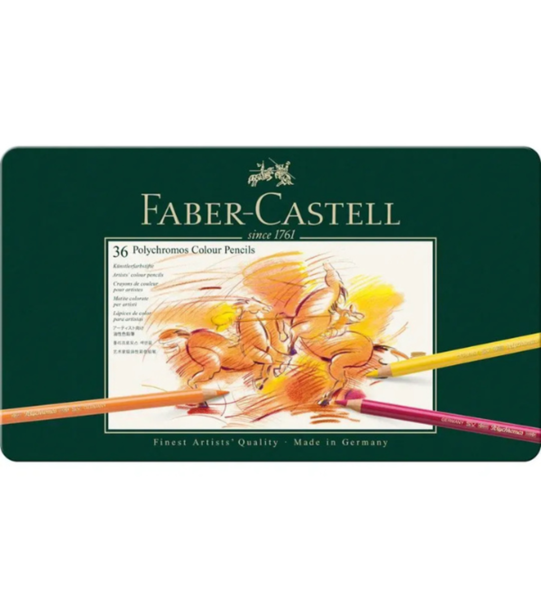 סט עפרונות צבעוניים 36 עפרונות - Faber-Castell Polychromos