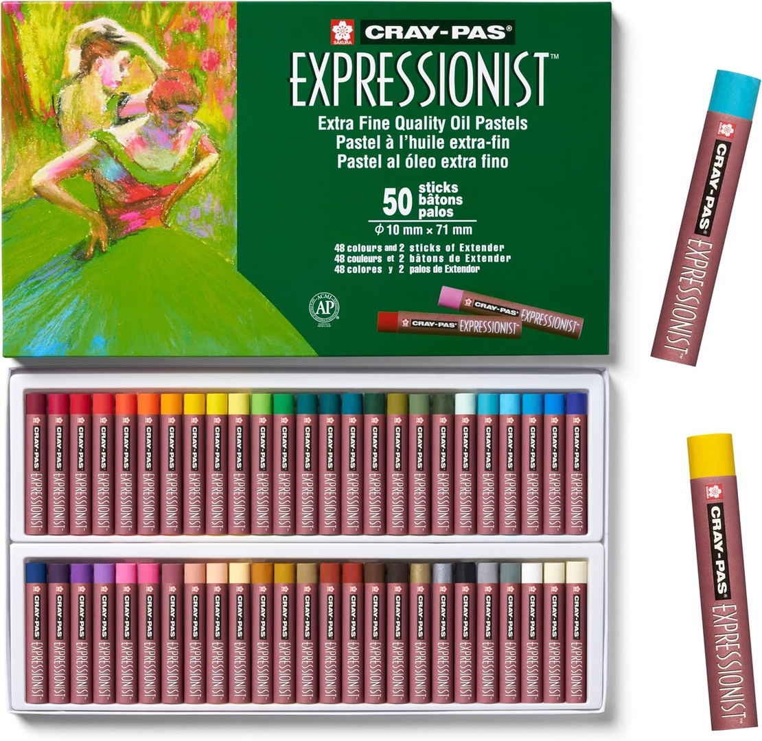 סט פסטלים שומניים מקצועיים מארז 50 פסטלים  CRAY-PAS Expressionist