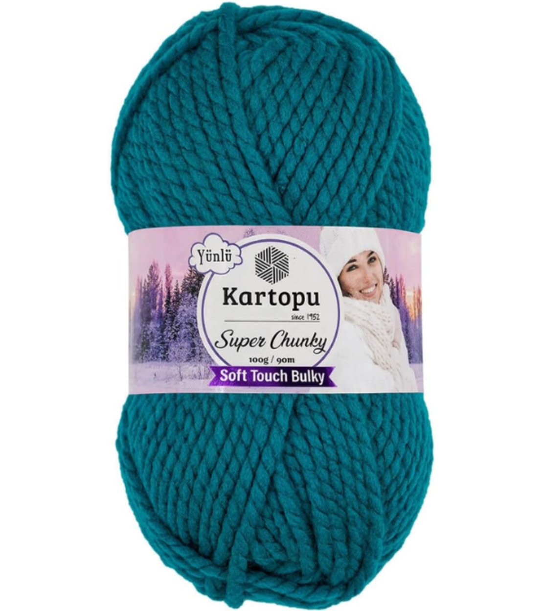 חוט צמר עבה לסריגה Kartopu Super Chunky – צבע טורקיז