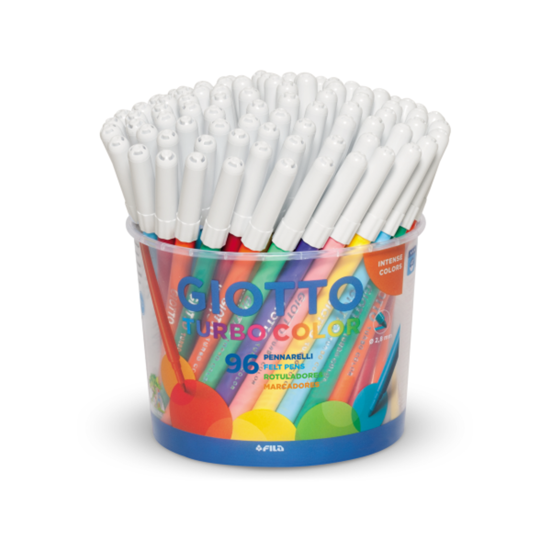 סט טושים 96 יחידות- GIOTTO Turbo Color