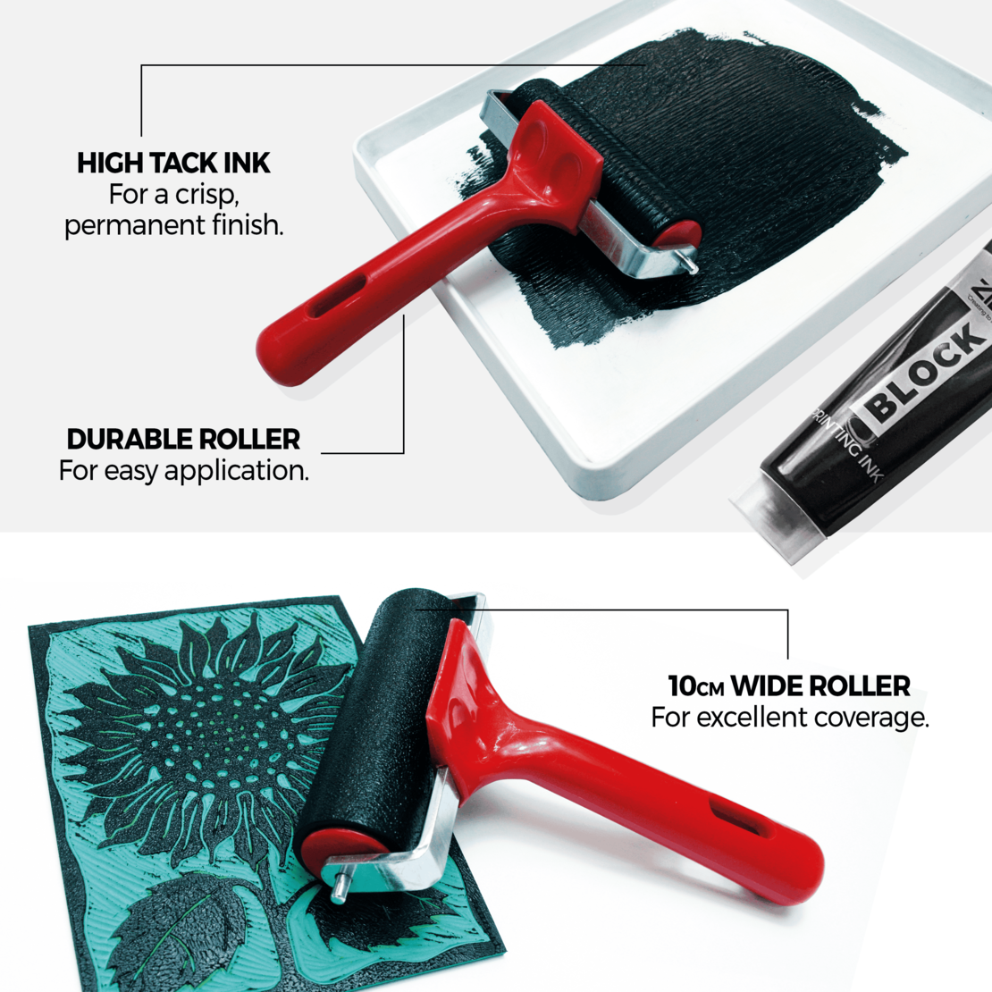 ערכת חיתוך והדפסה לינוליאום סט של 30 חלקים Zieler Lino Cutting & Printing Set