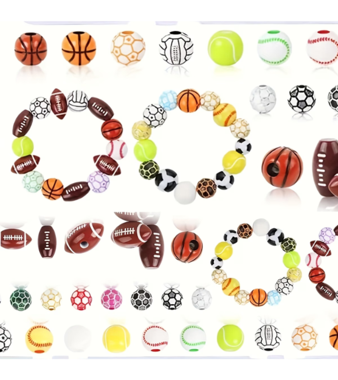 ערכת חרוזי ספורט ליצירת תכשיטים – 15 סוגי חרוזים