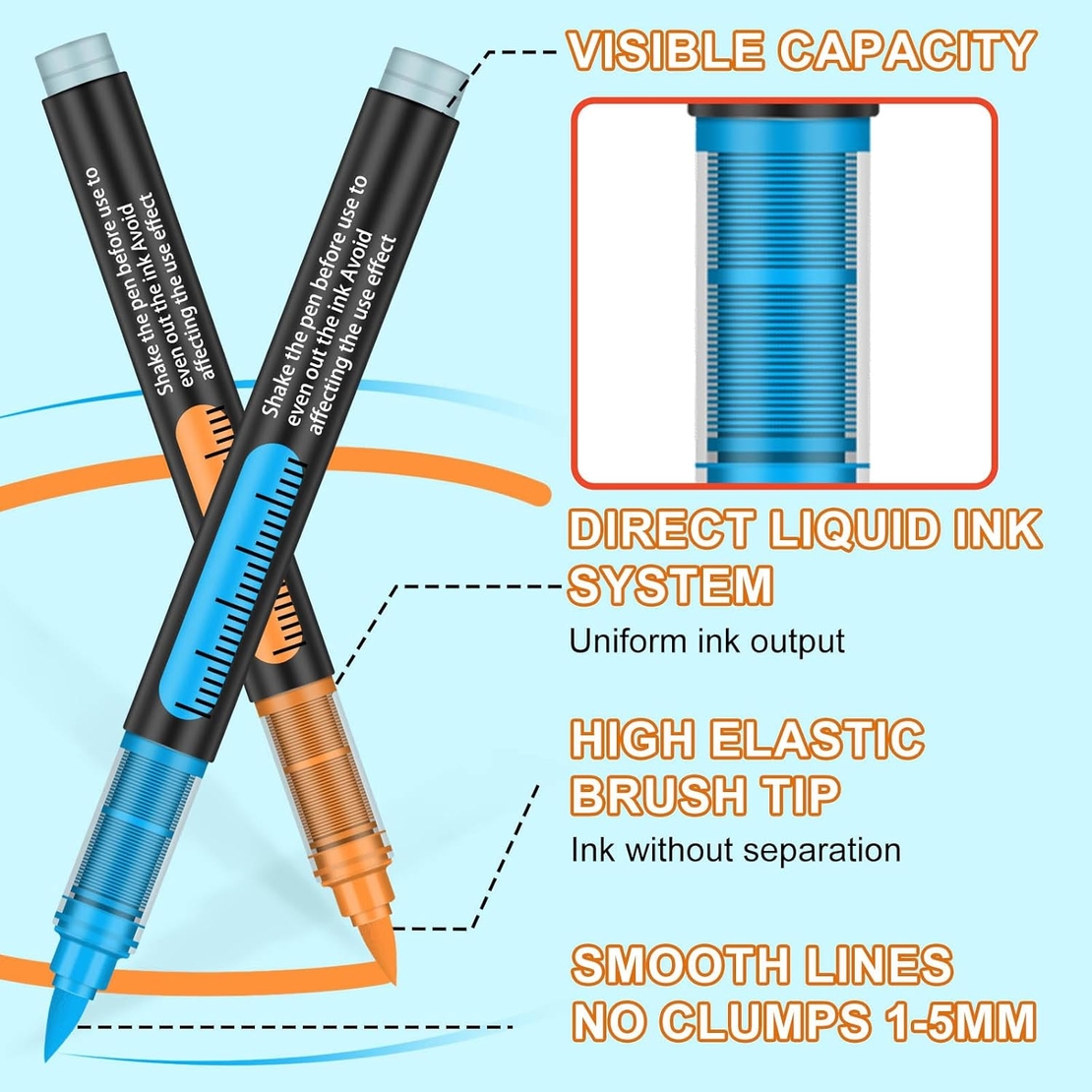 סט טושי אקריליק מקצועיים 120 צבעים – Acrylic Brush Markers Premium Set