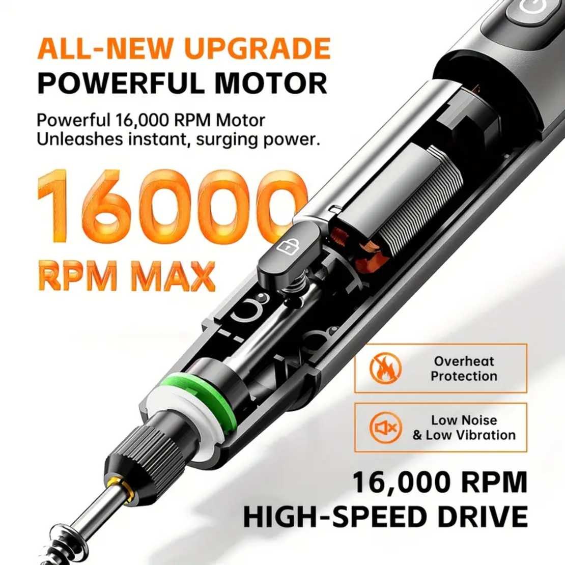 ערכת כלי רוטרי נטען עם אביזרים – Rotary Tool Pen Kit 3.7V