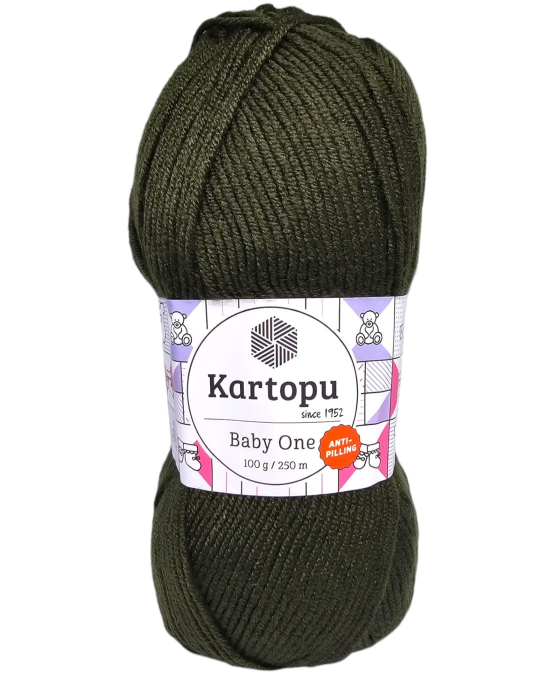 צמר בייבי KARTOPU BABY ONE- ירוק זית