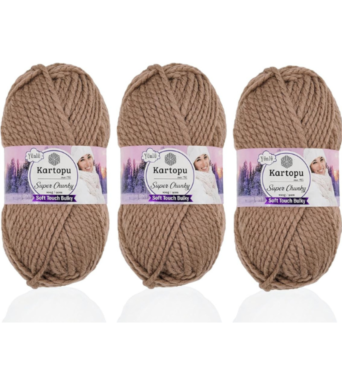חוט צמר עבה לסריגה Kartopu Super Chunky – צבע  פישתן