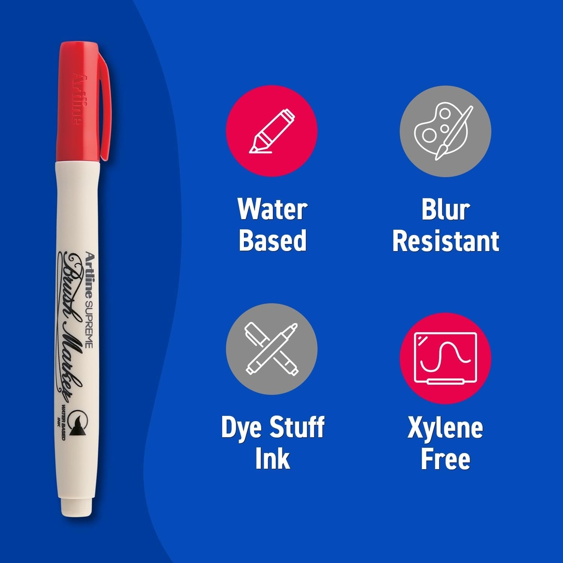סט טושים ללוח מחיק - Artline Supreme Whiteboard Marker