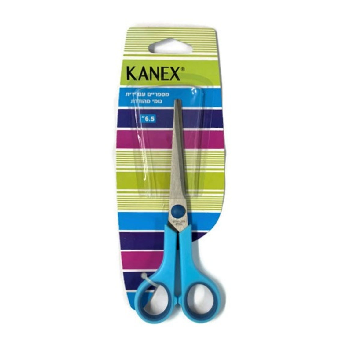 מספריים 6.5'' ידיות גומי גמישות- KANEX