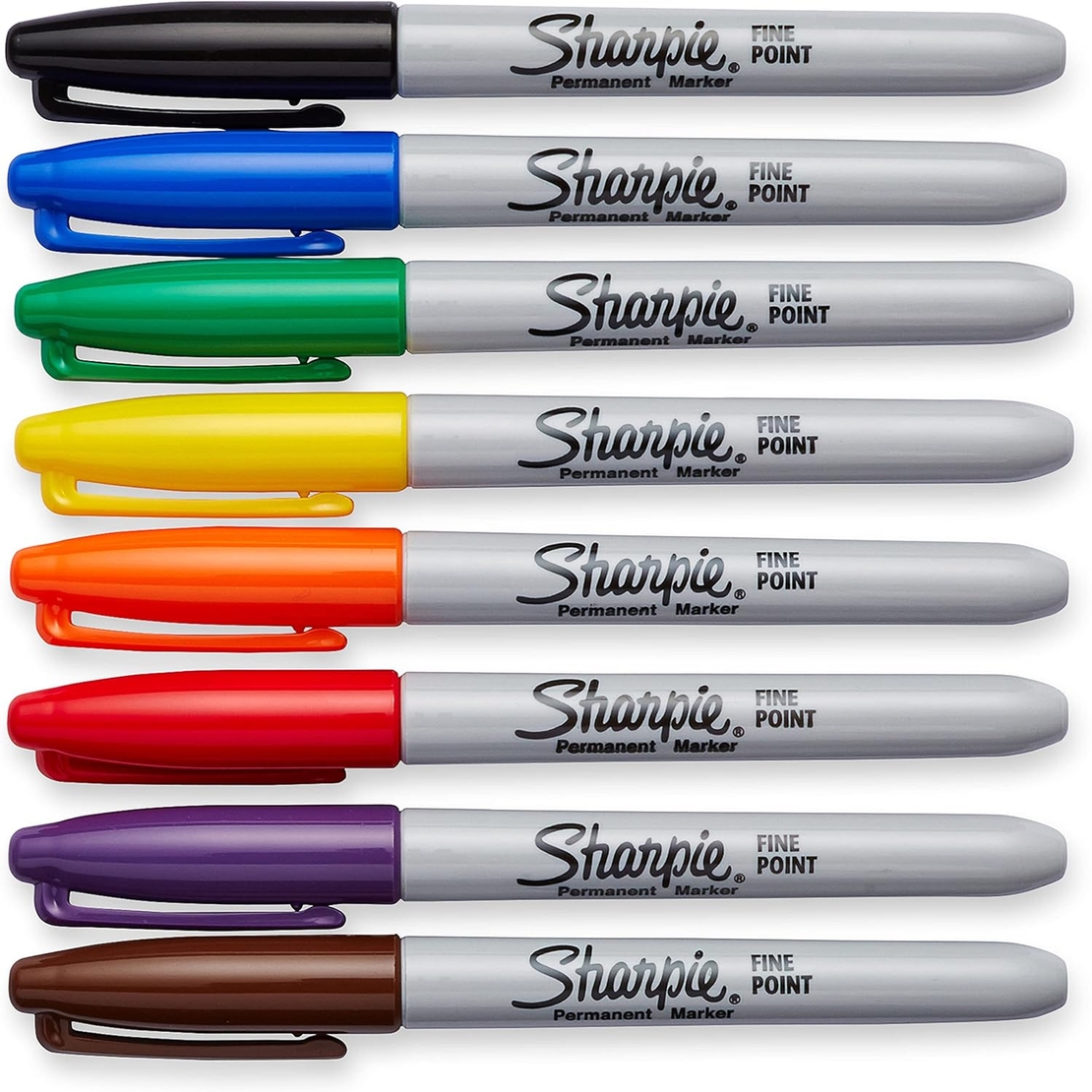 סט טושים פרמננטיים 8 צבעים Sharpie Fine Point
