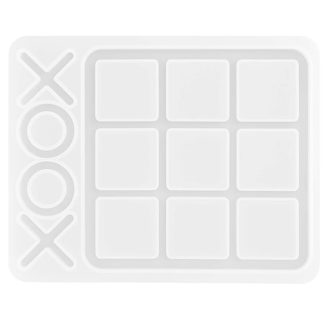 תבנית סיליקון למשחק איקס עיגול אינסופי – Infinite Tic Tac Toe Resin Mold