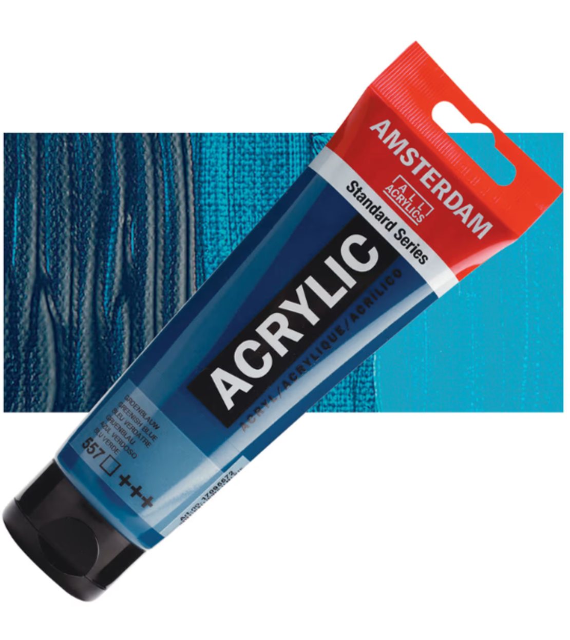 צבע אקריליק אמסטרדם מסדרה סטנדרטית – ירוק־כחלחל (Greenish Blue) – 120 מ