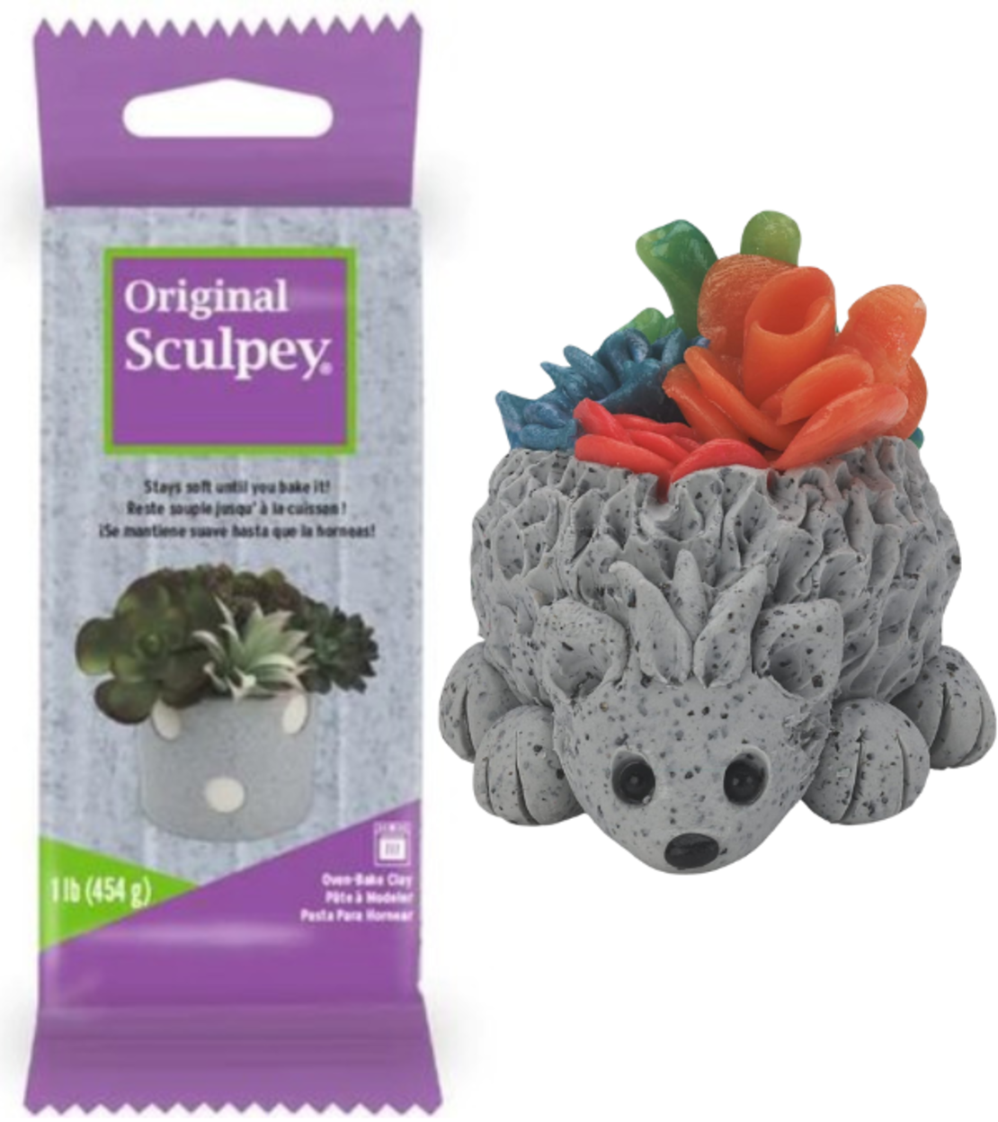 חימר פולימרי לאפייה 454 גרם - Original Sculpey Granite
