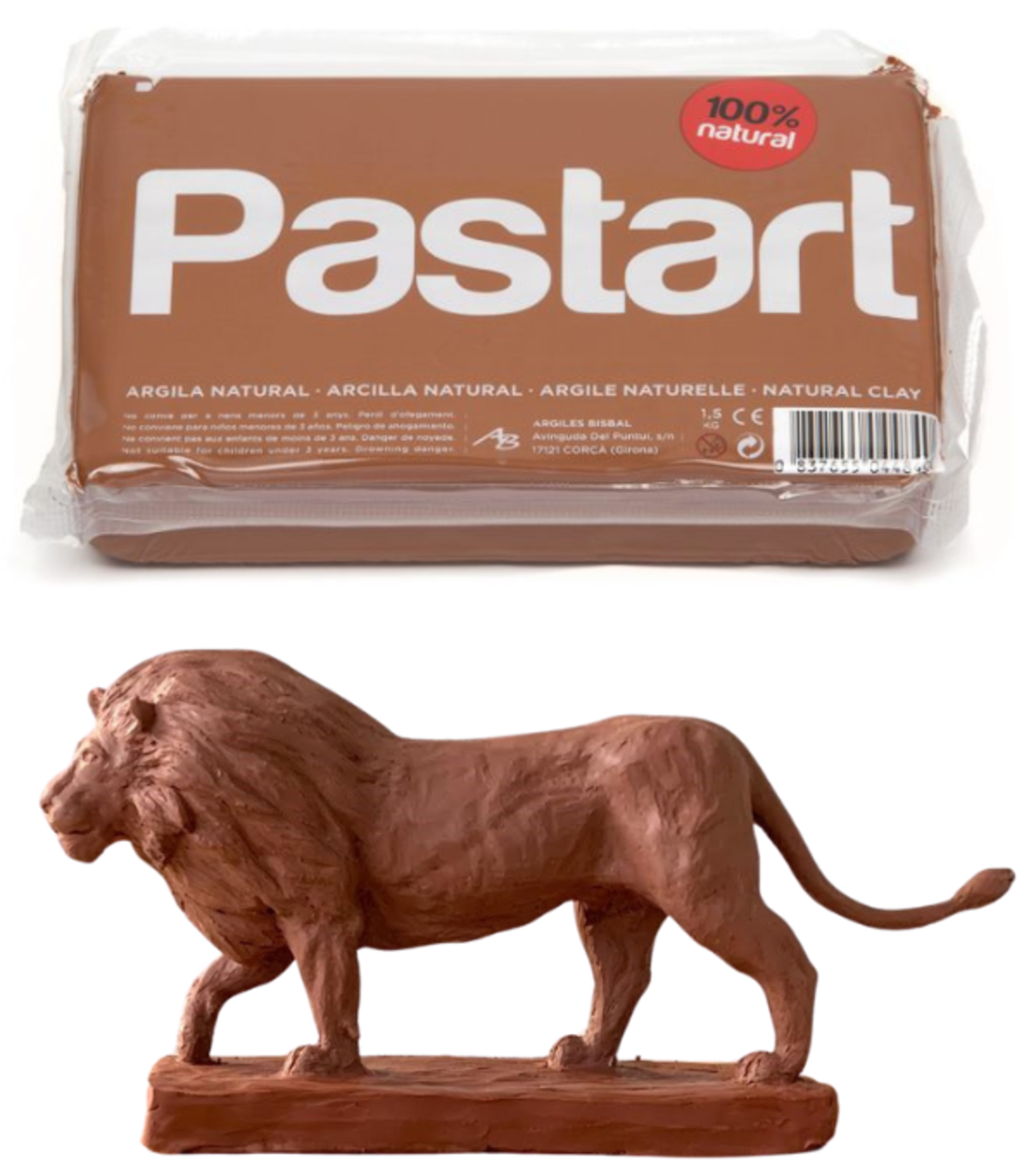 חימר טבעי 100% - Pastart Natural Clay