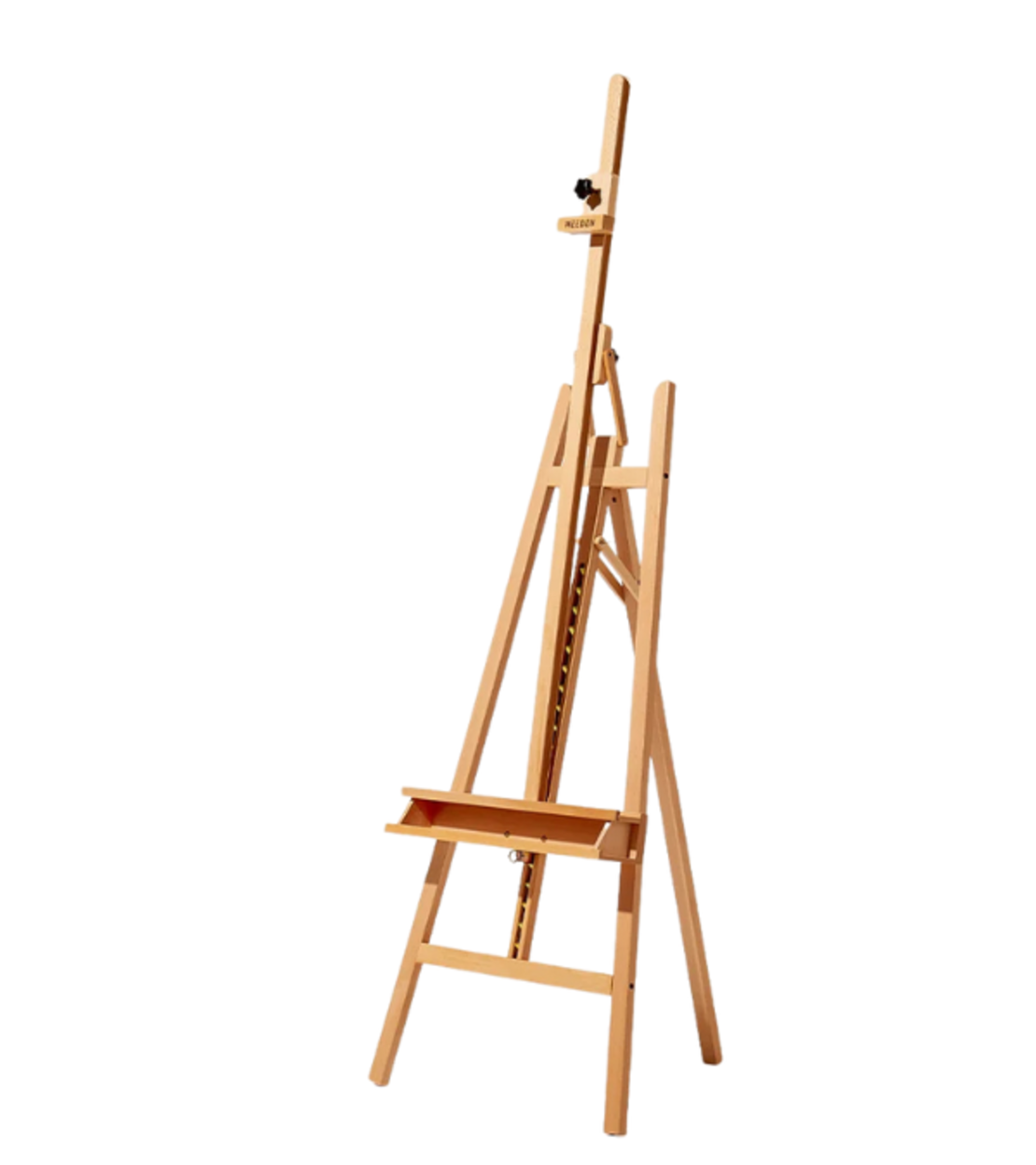 כן ציור עומד מעץ עם הטיה מתכווננת Floor Easel with Tilt