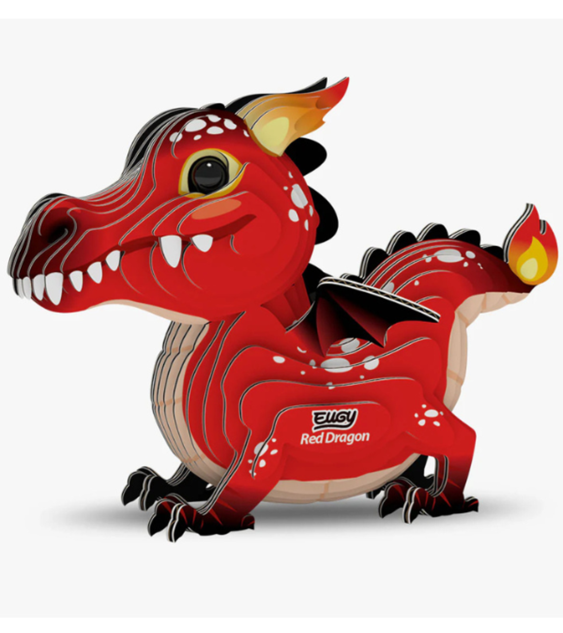 ערכת הרכבה תלת־ממדית דרקון אדום EUGY – Red Dragon פאזל 3D מקרטון