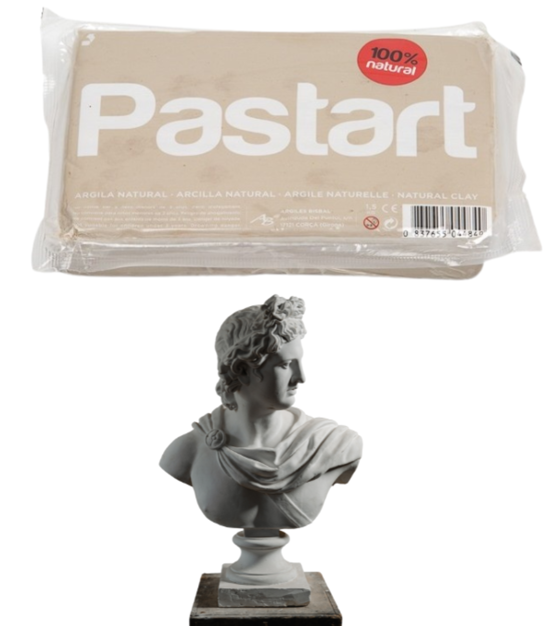 חימר טבעי 100% בצבע בז' - Pastart Natural Clay