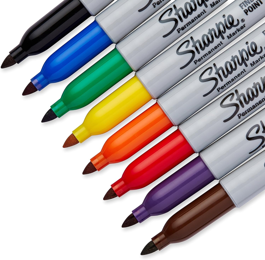 סט טושים פרמננטיים 8 צבעים Sharpie Fine Point