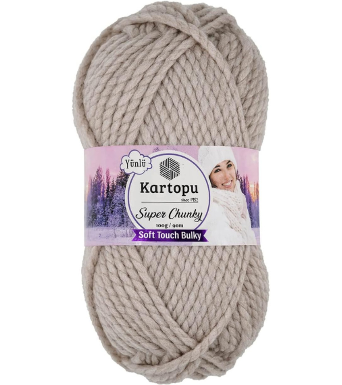 חוט סריגה עבה Kartopu Super Chunky – צבע טבעי עמוק