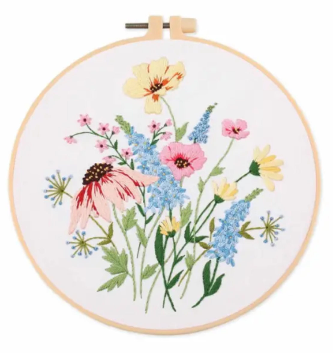ערכת רקמה בעיצוב שדה פרחי בר – Wildflower Field