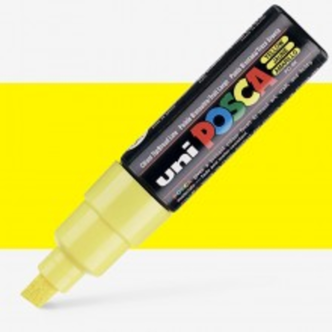 טוש פוסקה לציור-8 מ''מ POSCA K8-צהוב