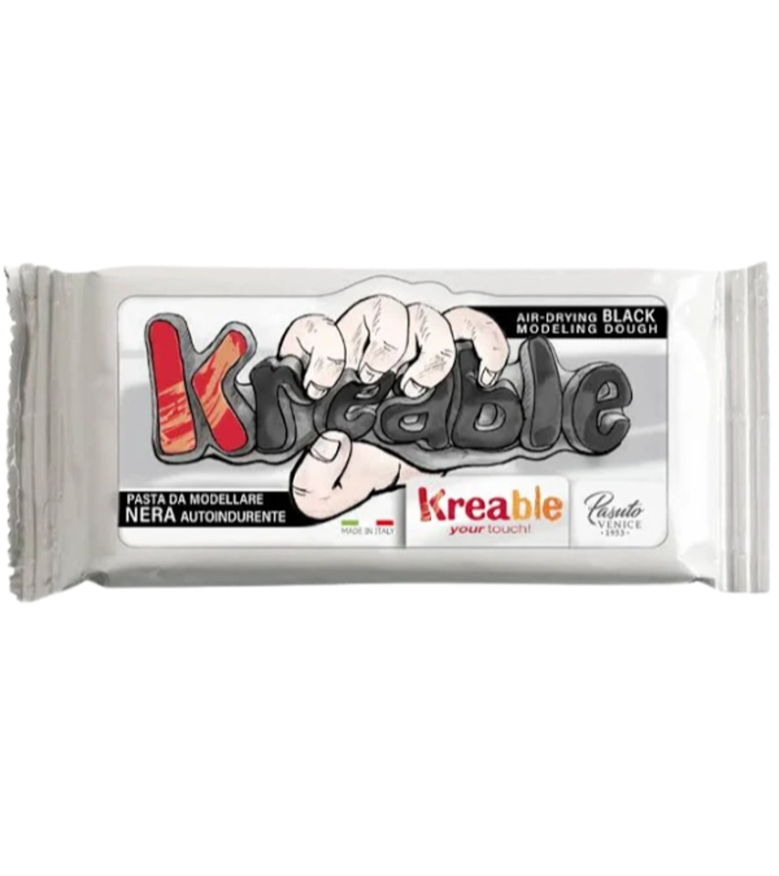 חימר מתייבש באוויר Kreable – צבע שחור 500 ג'