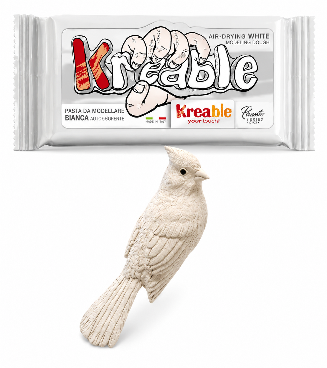 חימר מתייבש באוויר Kreable – לבן 1 ק