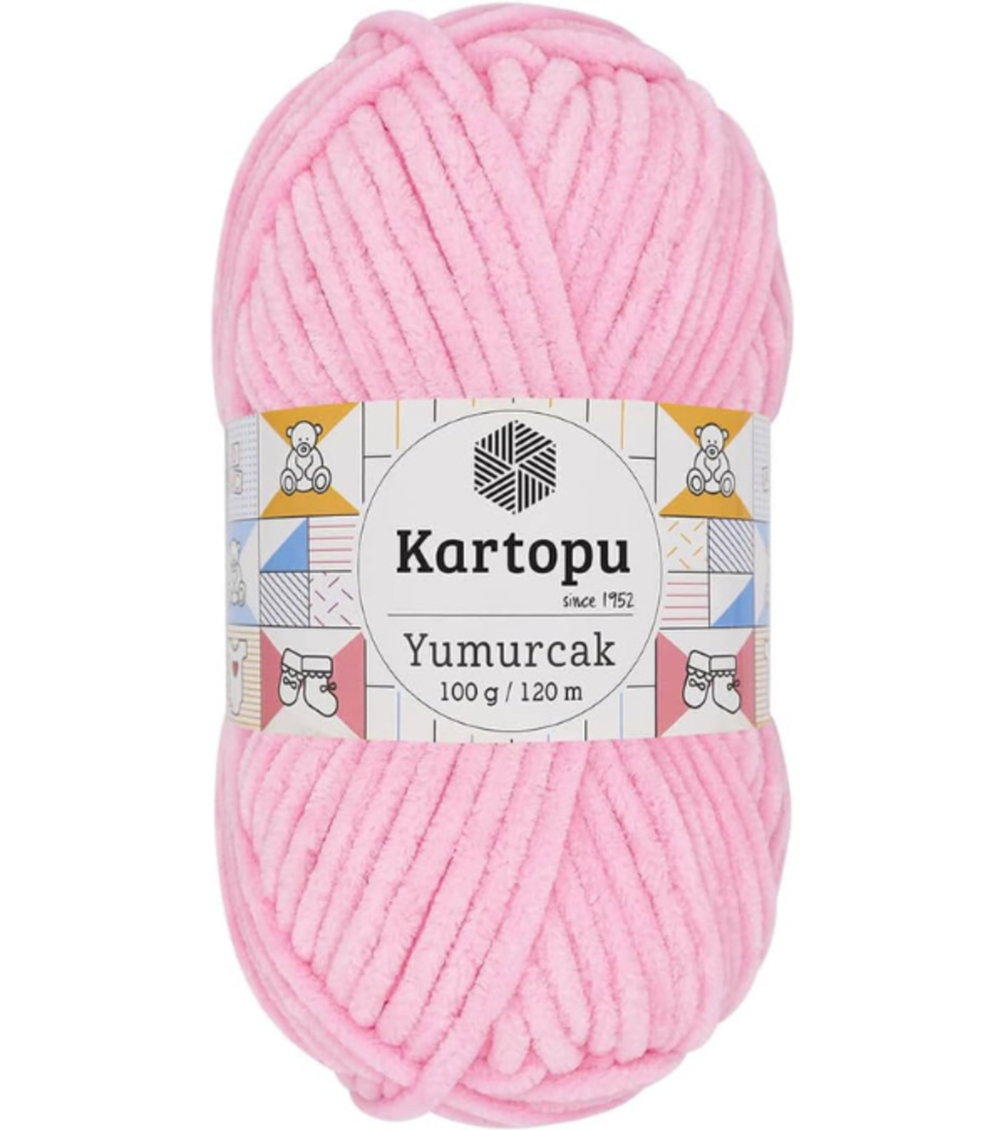 חוט קטיפה לסריגה Kartopu Yumurcak – צבע ורוד