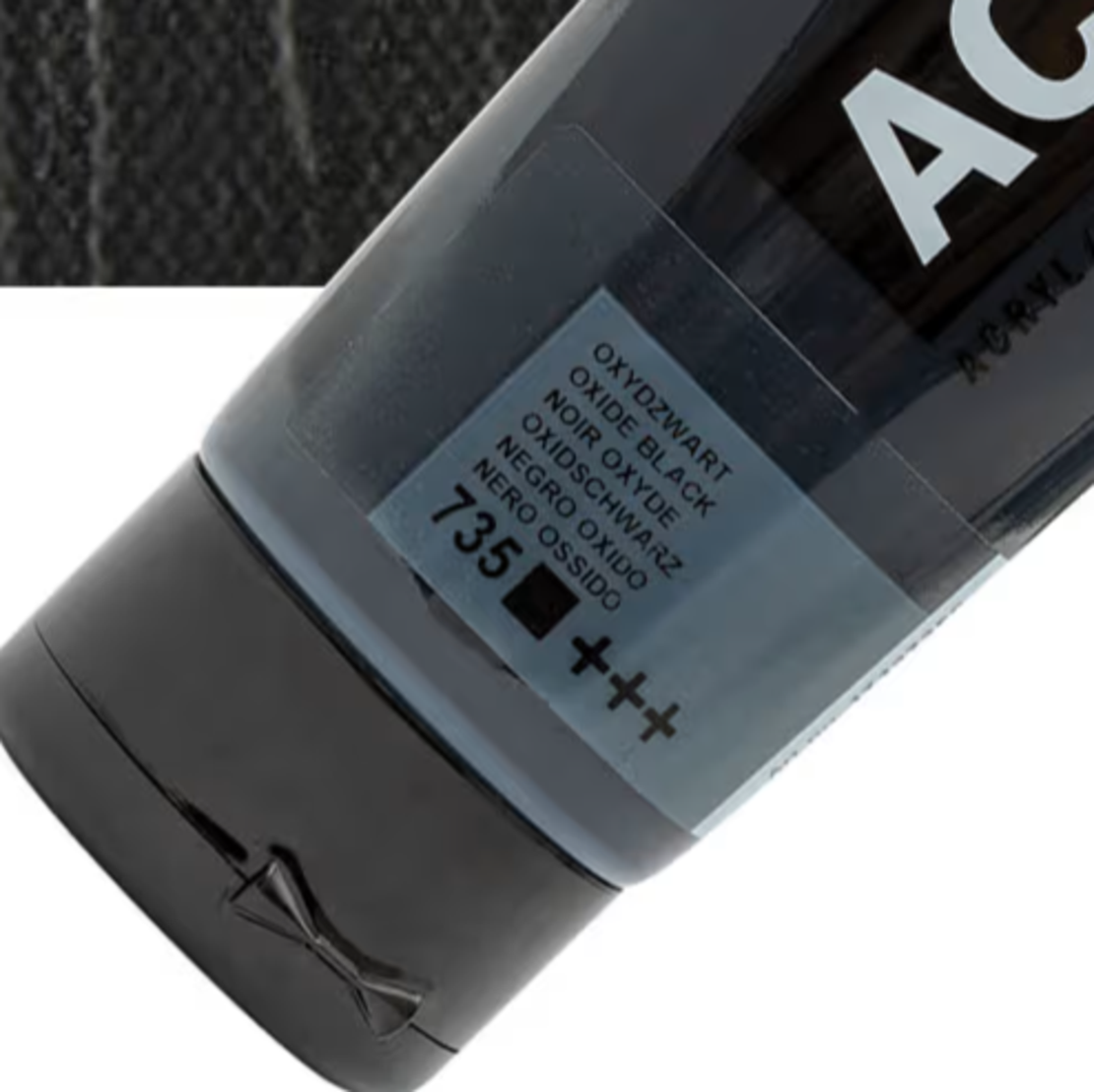 צבע אקריליק אמסטרדם מסדרת Standard – גוון שחור תחמוצת (Oxide Black 735)