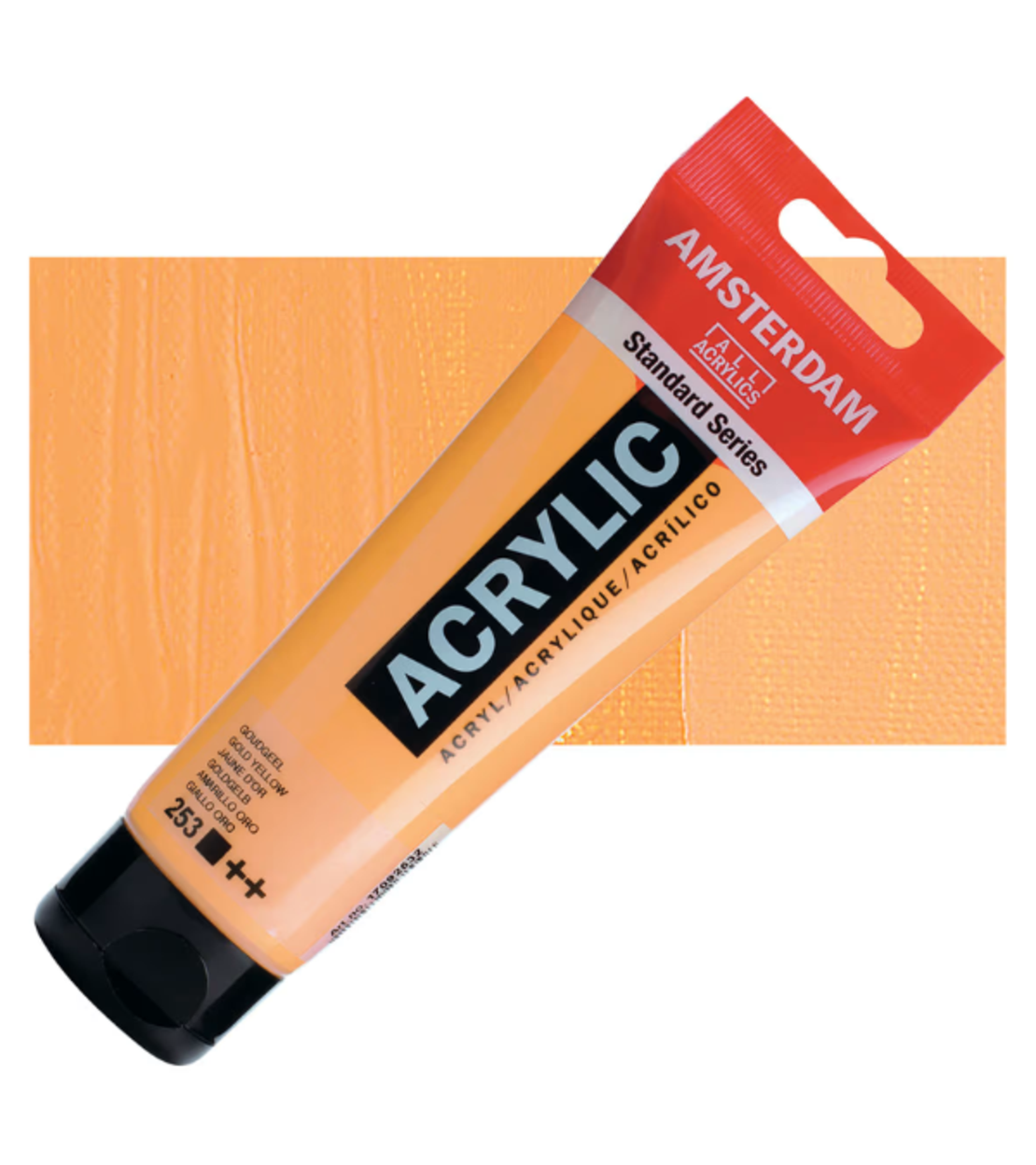 צבע אקרילי אמסטרדם – גולד ילואו 253 (Amsterdam Acrylic – Gold Yellow)