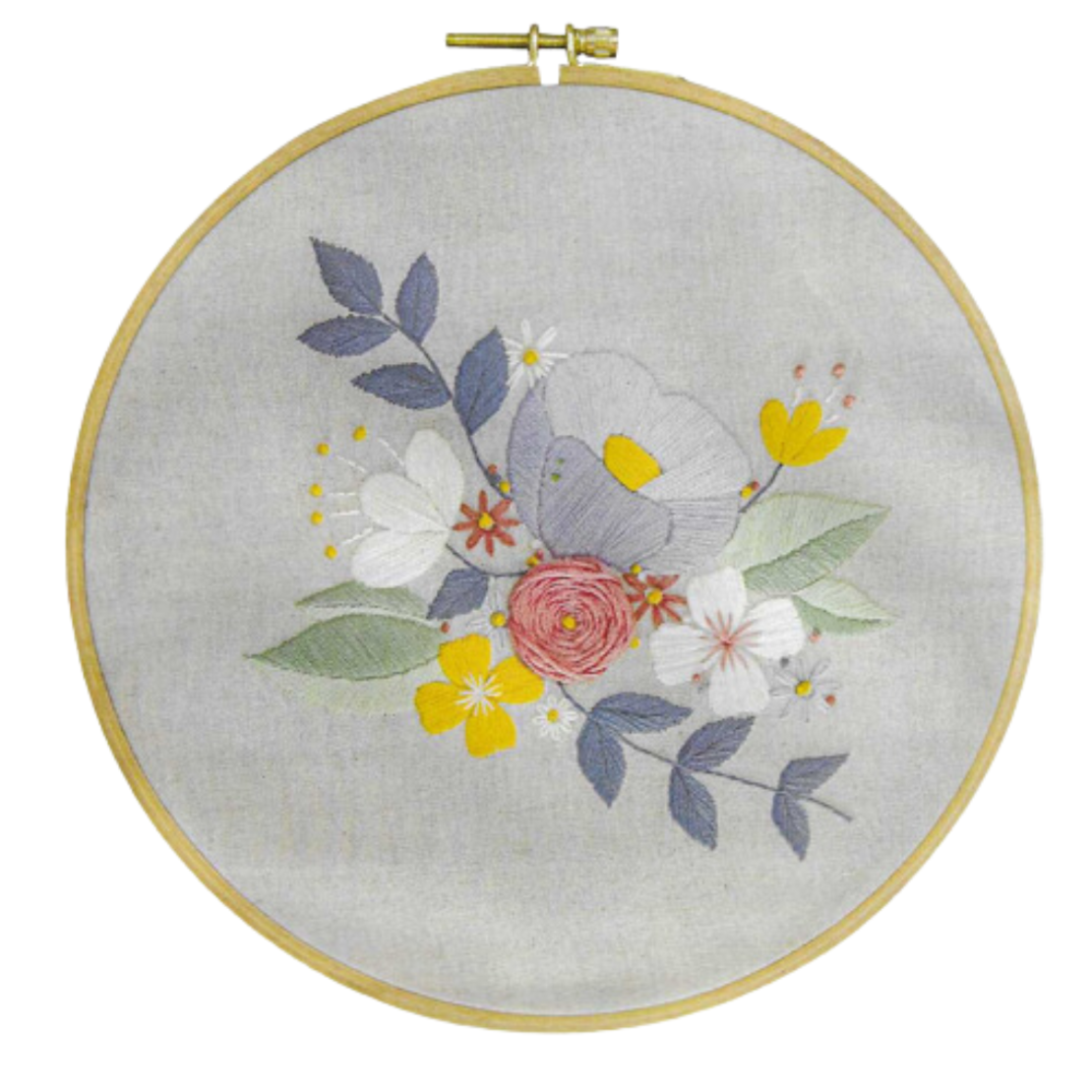 ערכת רקמה בעיצוב זר פסטל – Pastel Bouquet