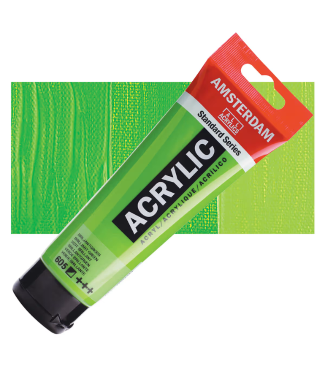 צבע אקריליק Amsterdam מסדרת Standard – גוון Brilliant Green, נפח 120 מ״ל