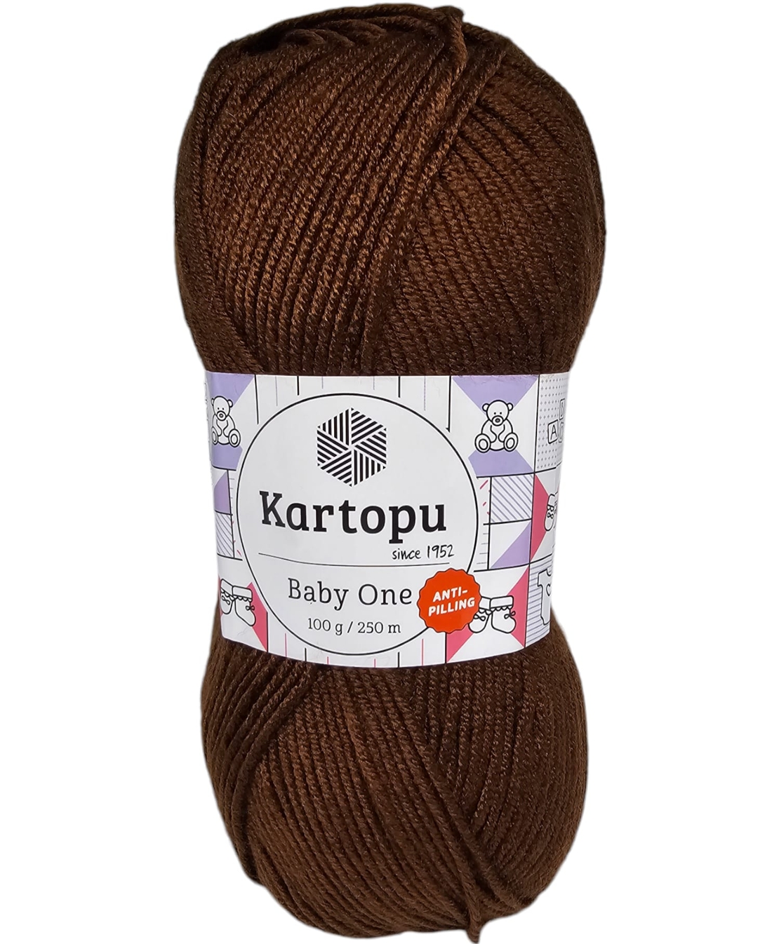 צמר בייבי KARTOPU BABY ONE- חום כהה
