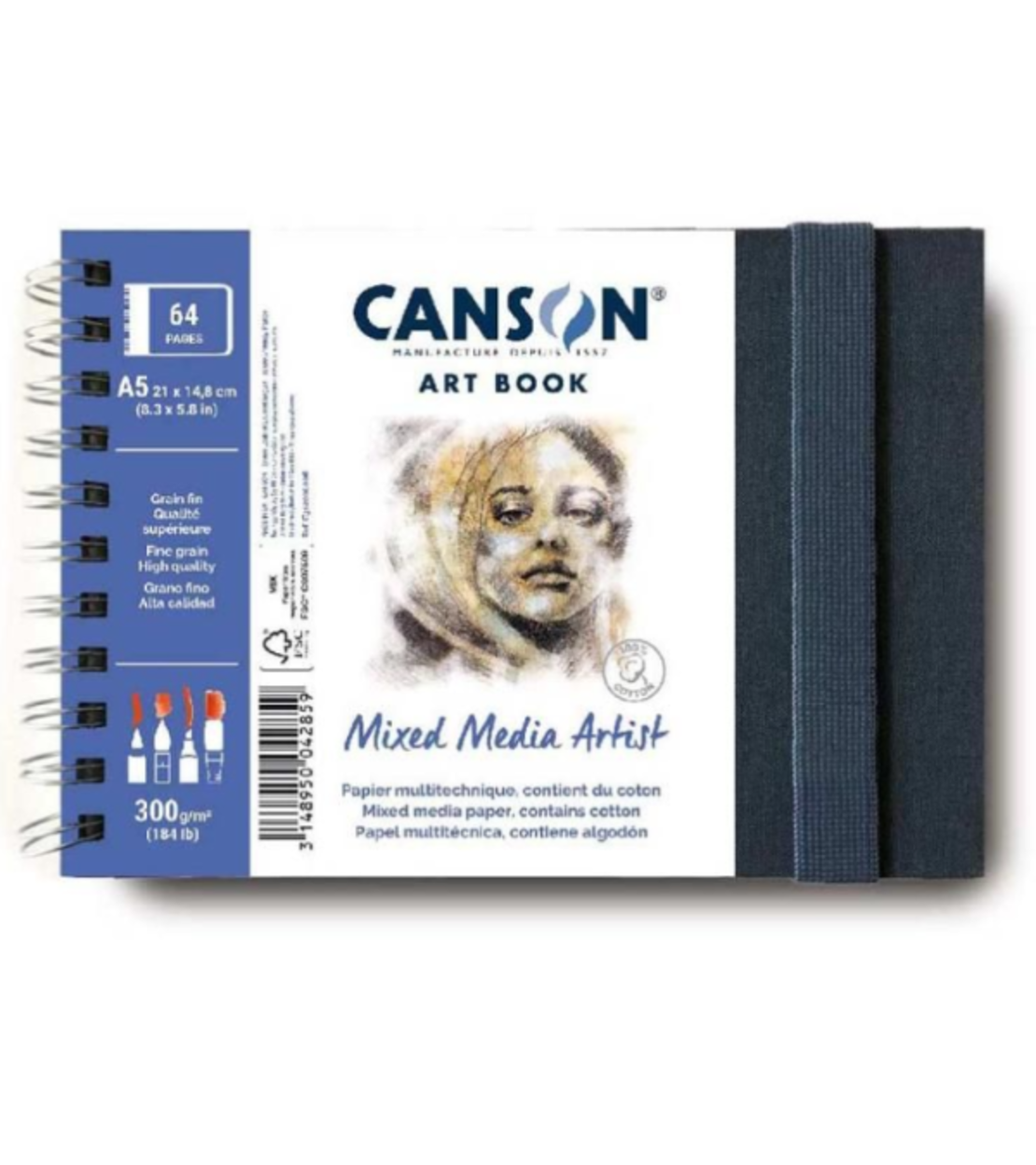 בלוק ספירלה לציור וטכניקות מעורבות Canson® Art Book Mixed Media Artist