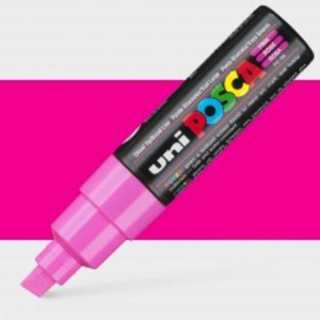 טוש פוסקה לציור-8 מ''מ POSCA K8-ורוד