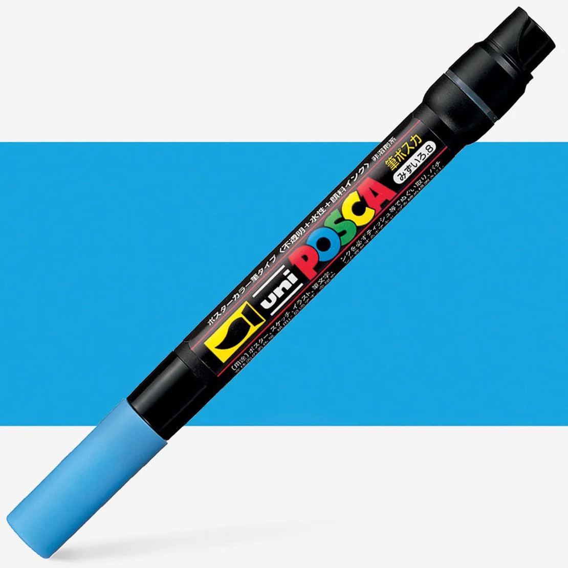 POSCA-F350 - טוש ראש מכחול אקרילי - תכלת