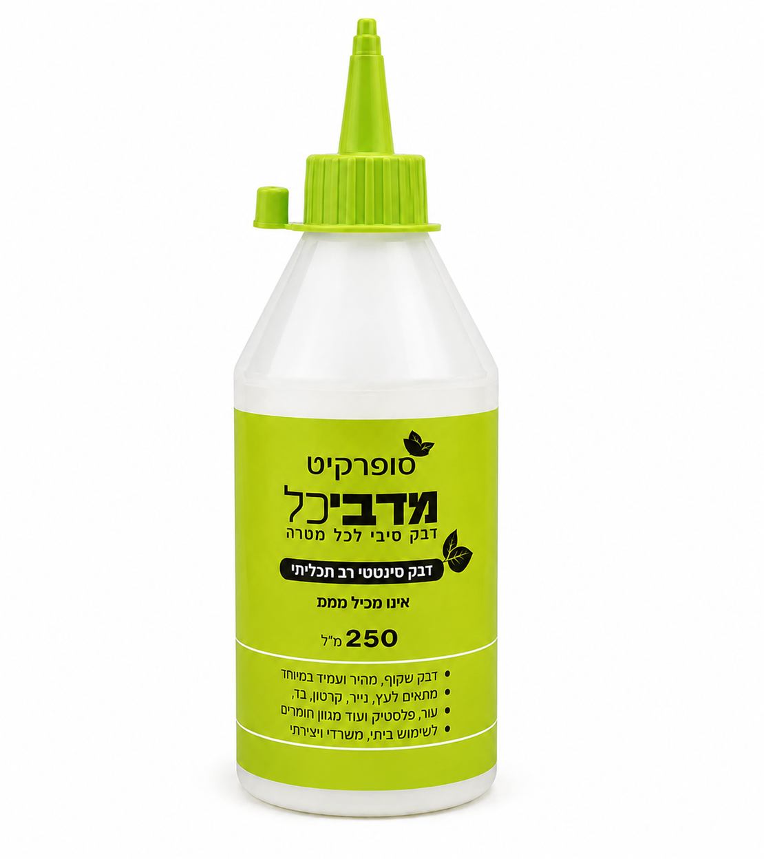 דבק סיליקון שקוף 