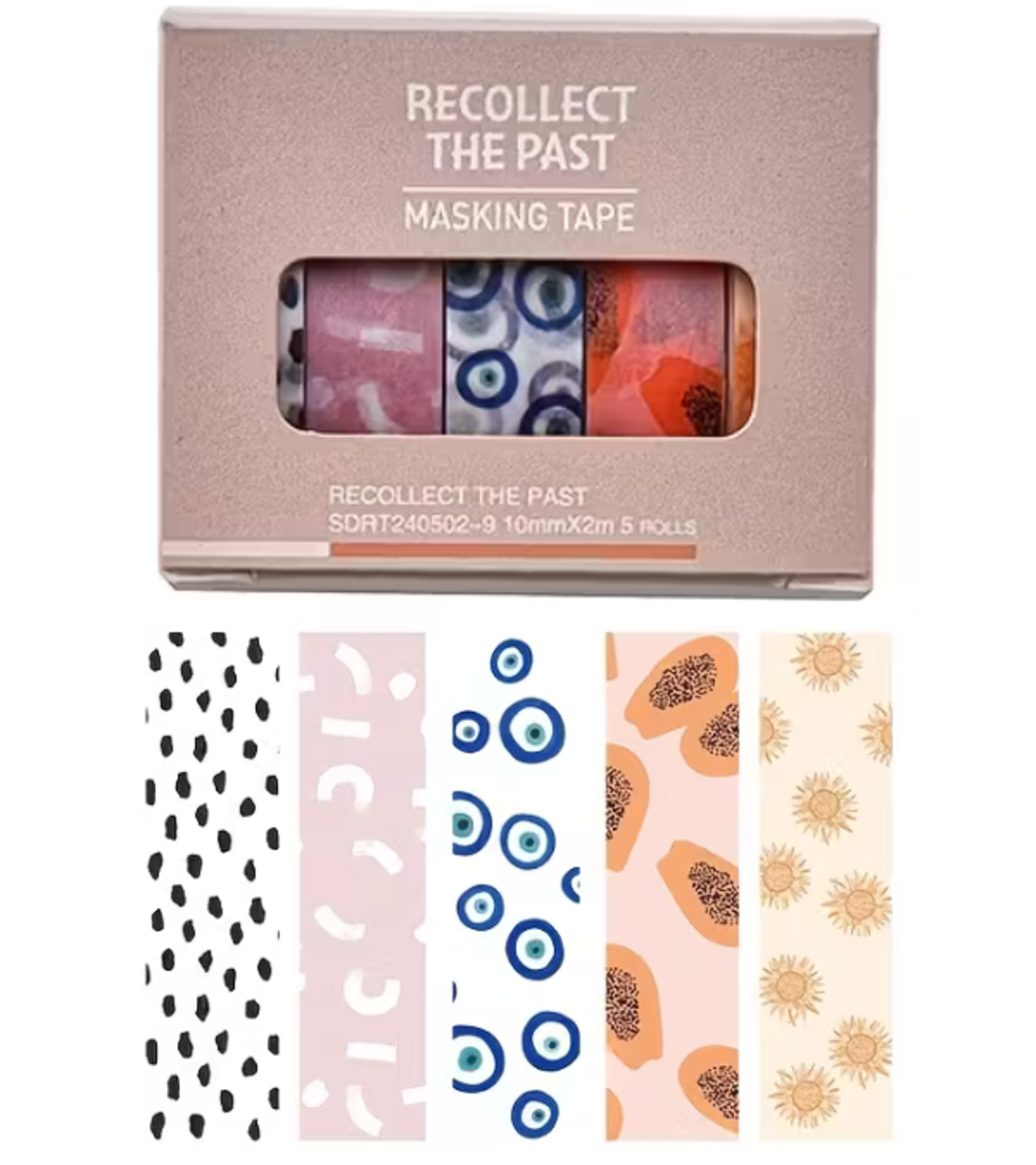 סט סרטי וושי מעוצבים – Recollect The Past (5 יחידות) – SDRT240502-9