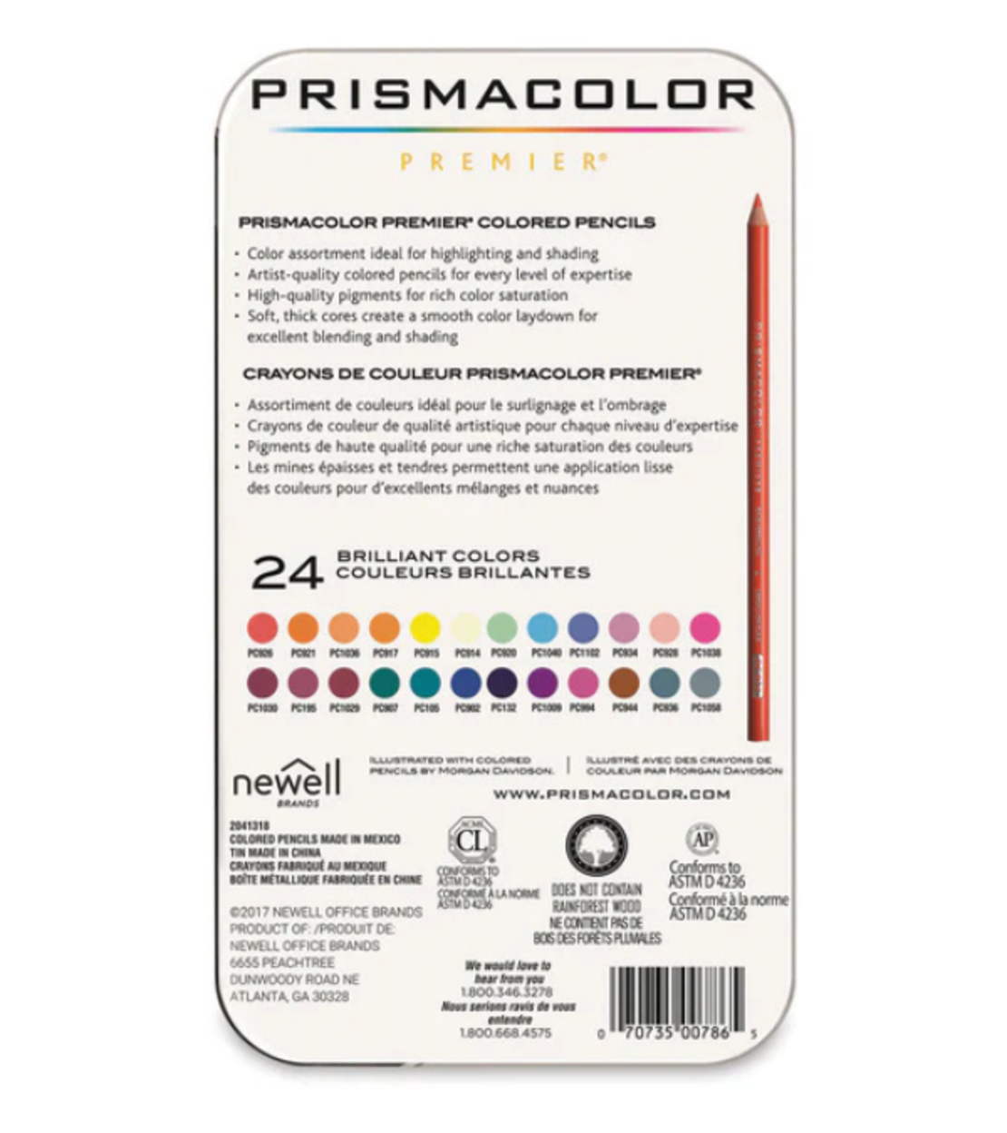 סט עפרונות צבעוניים פריזמקולור פרמייר -Prismacolor Premier 24ct
