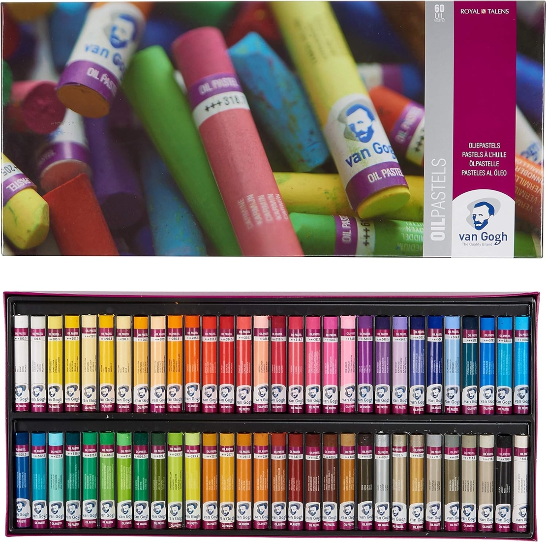 סט פסטל שמן 60 צבעים Van Gogh Oil Pastels 60