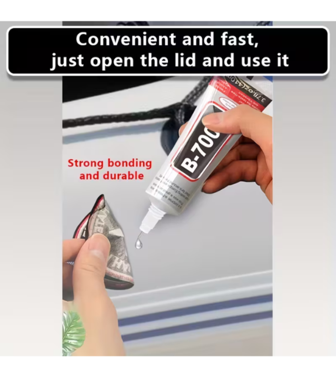 דבק תעשייתי רב־תכליתי 15 מ''ל B-7000