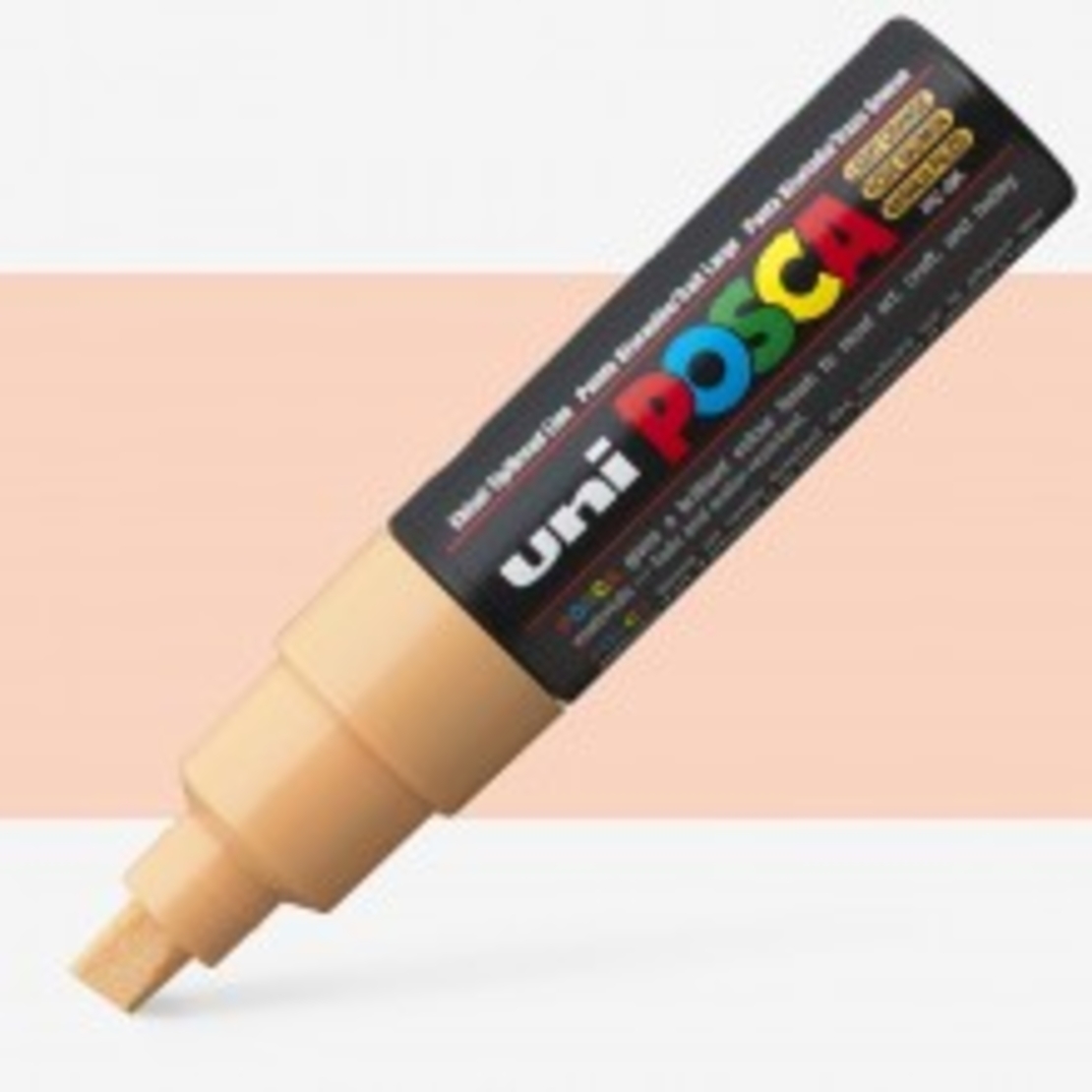 טוש פוסקה לציור-8 מ''מ POSCA K8-קרם באיג'
