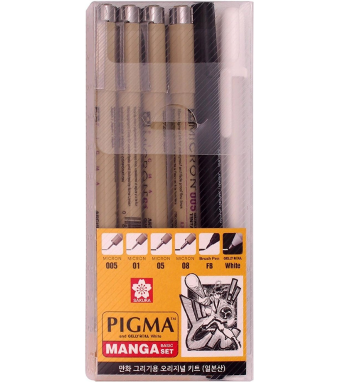 סט עטי מיקרון לאיור מנגה – Pigma Micron Manga Set – Sakura