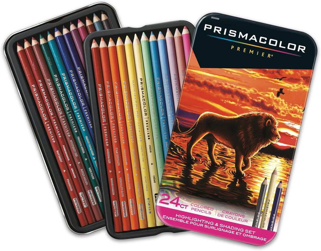 סט עפרונות צבעוניים פריזמקולור פרמייר -Prismacolor Premier 24ct