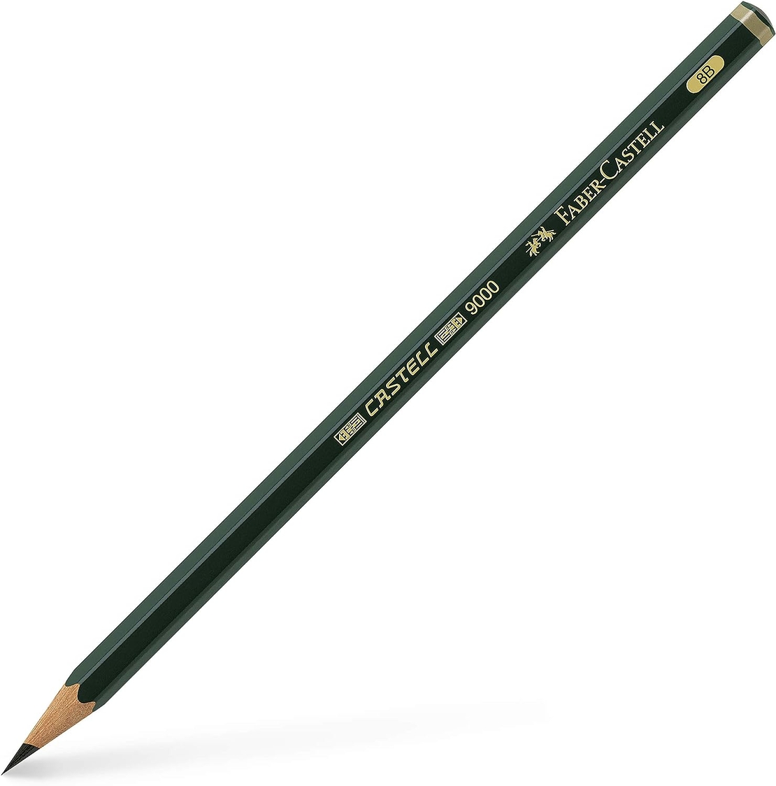 סט עפרונות גרפיט Faber-Castell 9000 - 12 דרגות קושי לציור מקצועי